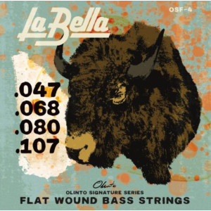 Juego Bajo 4 Cuerdas La Bella Olinto Signature Flats OSF-4 047-107