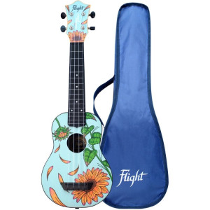 Ukelele Soprano Flight TUS 40-Sunflower Mariana Galbani Signature Trav